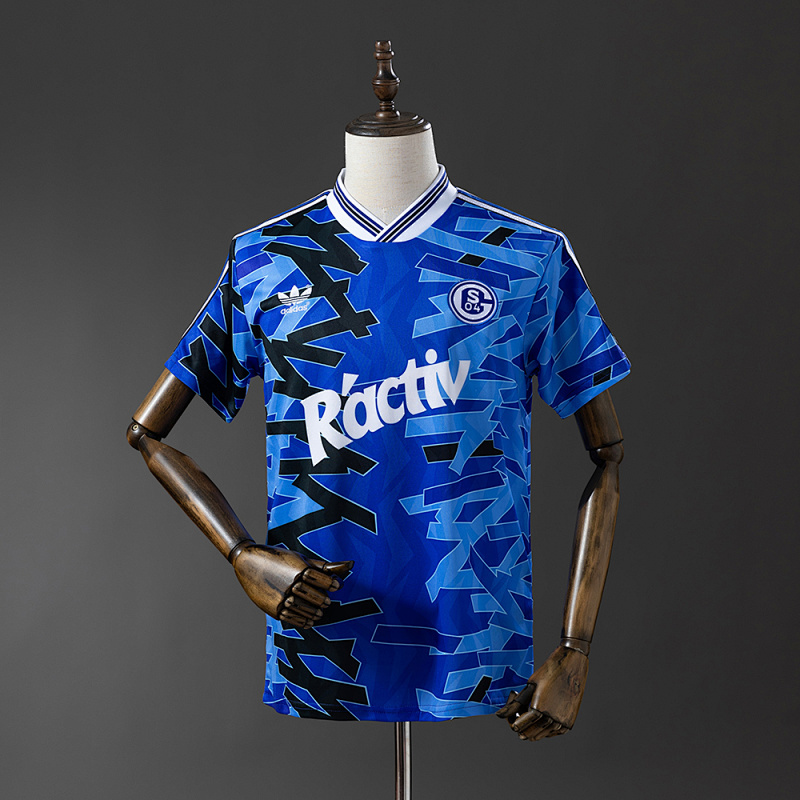 Schalke 04 92-93 Home Retro Jersey S-XXL